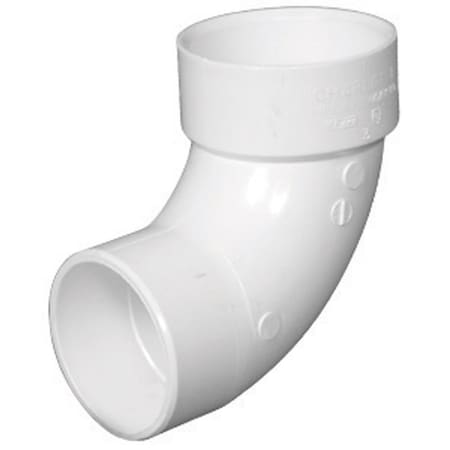 Charlotte Pipe And Foundry Charlotte Pipe Schedule 40 3 in. Hub X 3 in. D Spigot PVC 90 Degree Street Elbow 1 pk PVC003021200